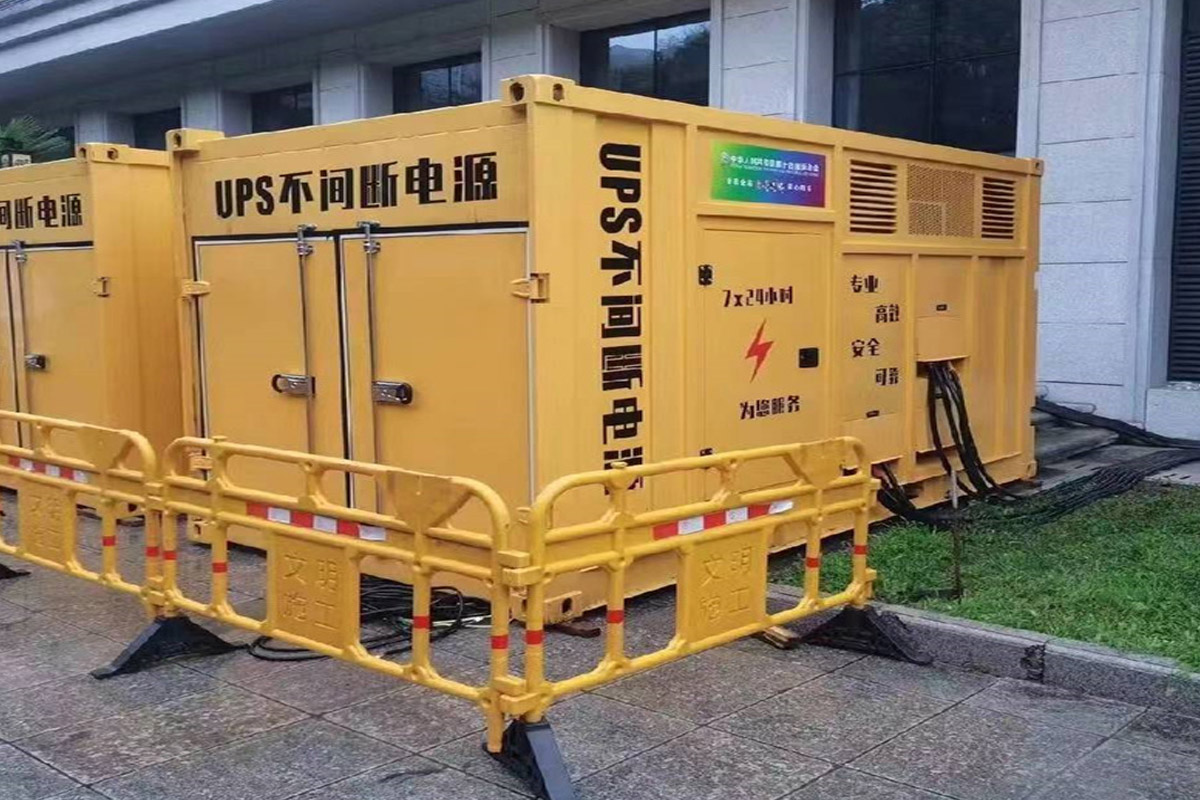 响水发电机租赁施工现场