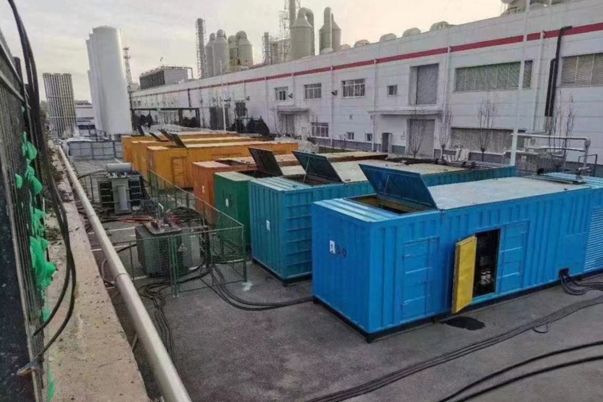 响水发电机租赁施工现场